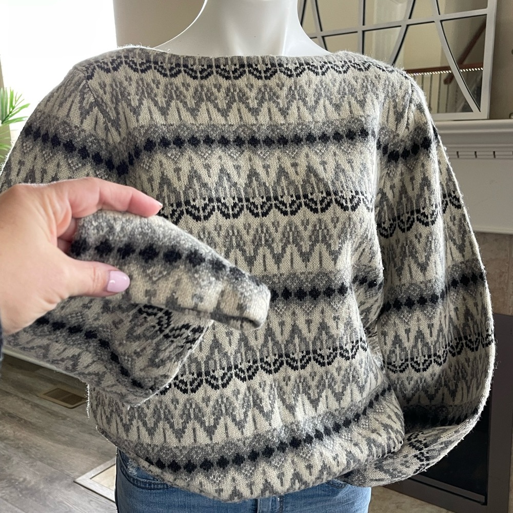 Vintage GANT Fair Isle sweater. Wool blend size XL